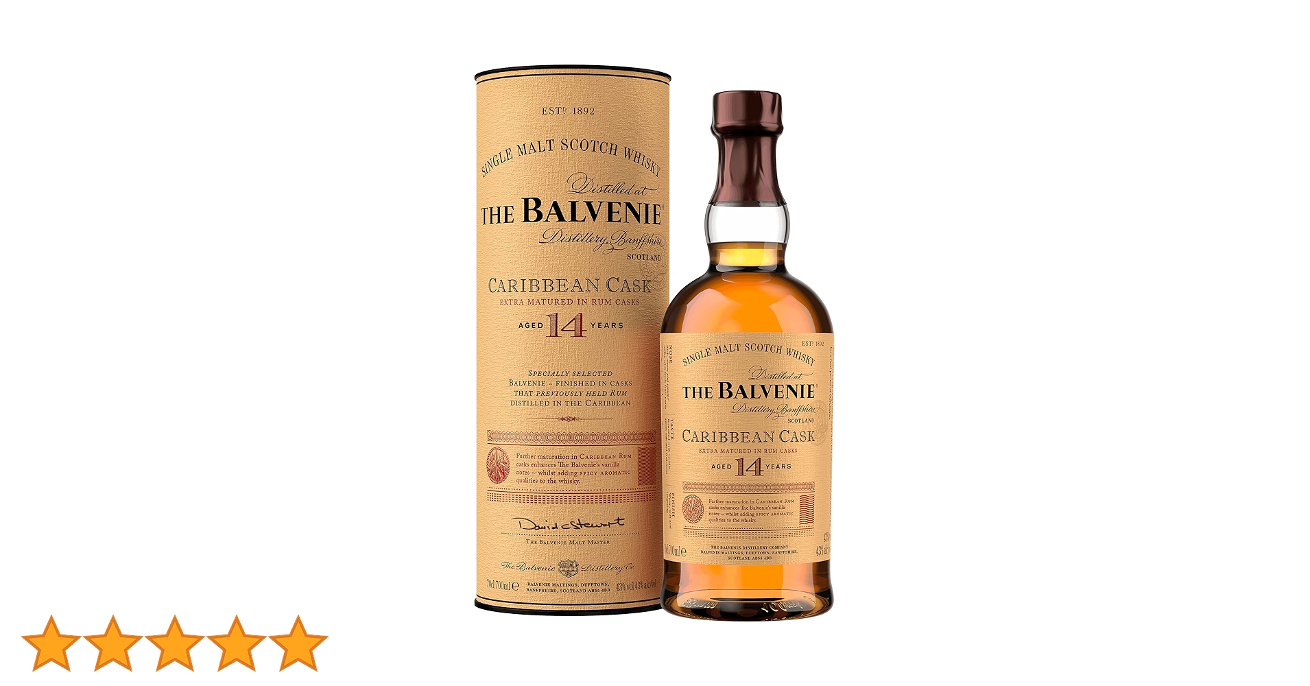 ザ・バルヴェニー 14年 バルベニーカリビアンカスク 700ml Amazon.co.jp: シングルモルト ウイスキー バルヴェニー 14年
